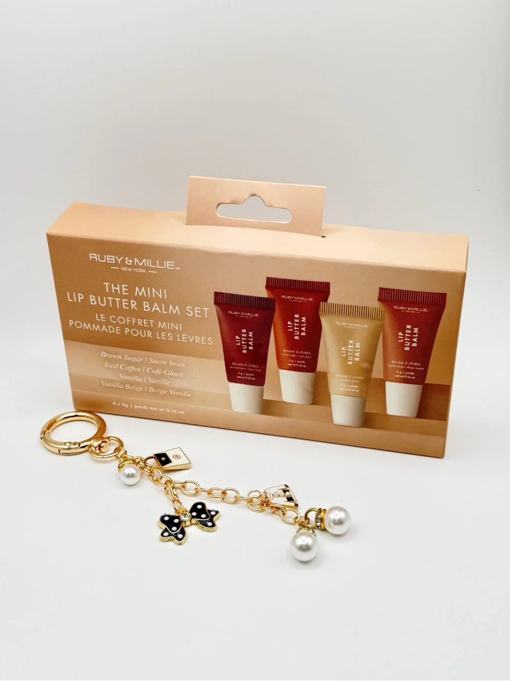 Ruby & Millie Mini Lip Butter Balm Set + 33 Tabs Cozy Luxe Charm NIB